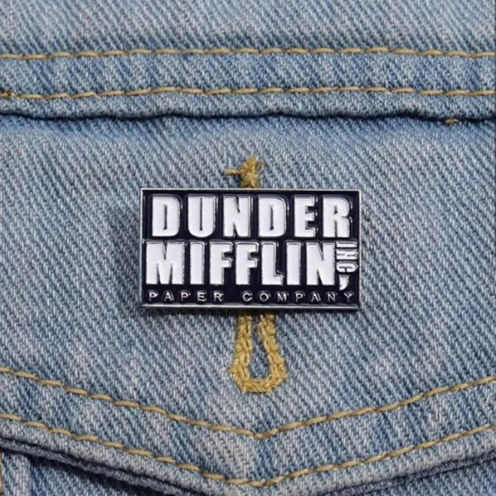 Dunder Mifflin Inc Paper Company Enamel Pen The Office Fanny Pack Pin Backpack